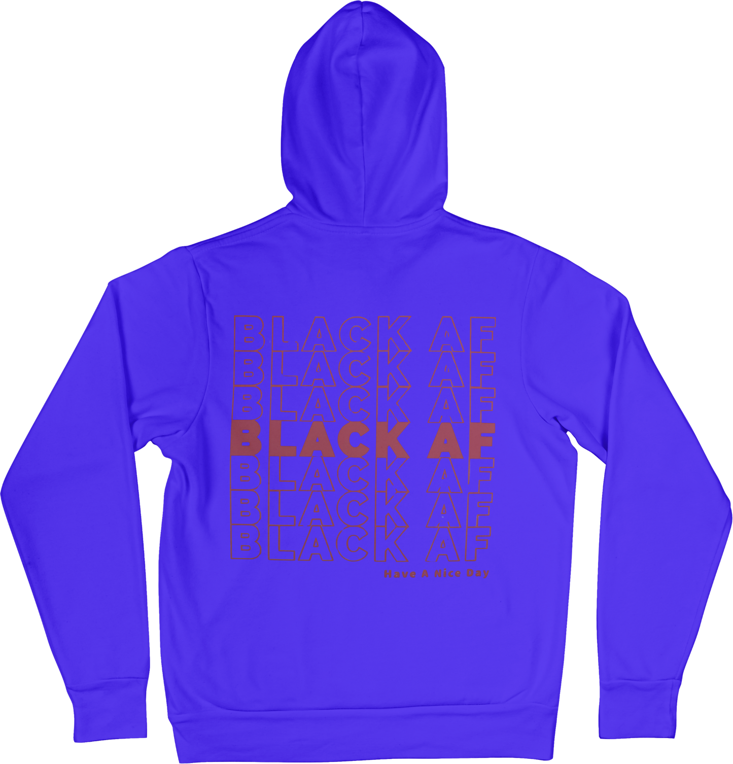Black aF Long Sleeve Hoodie