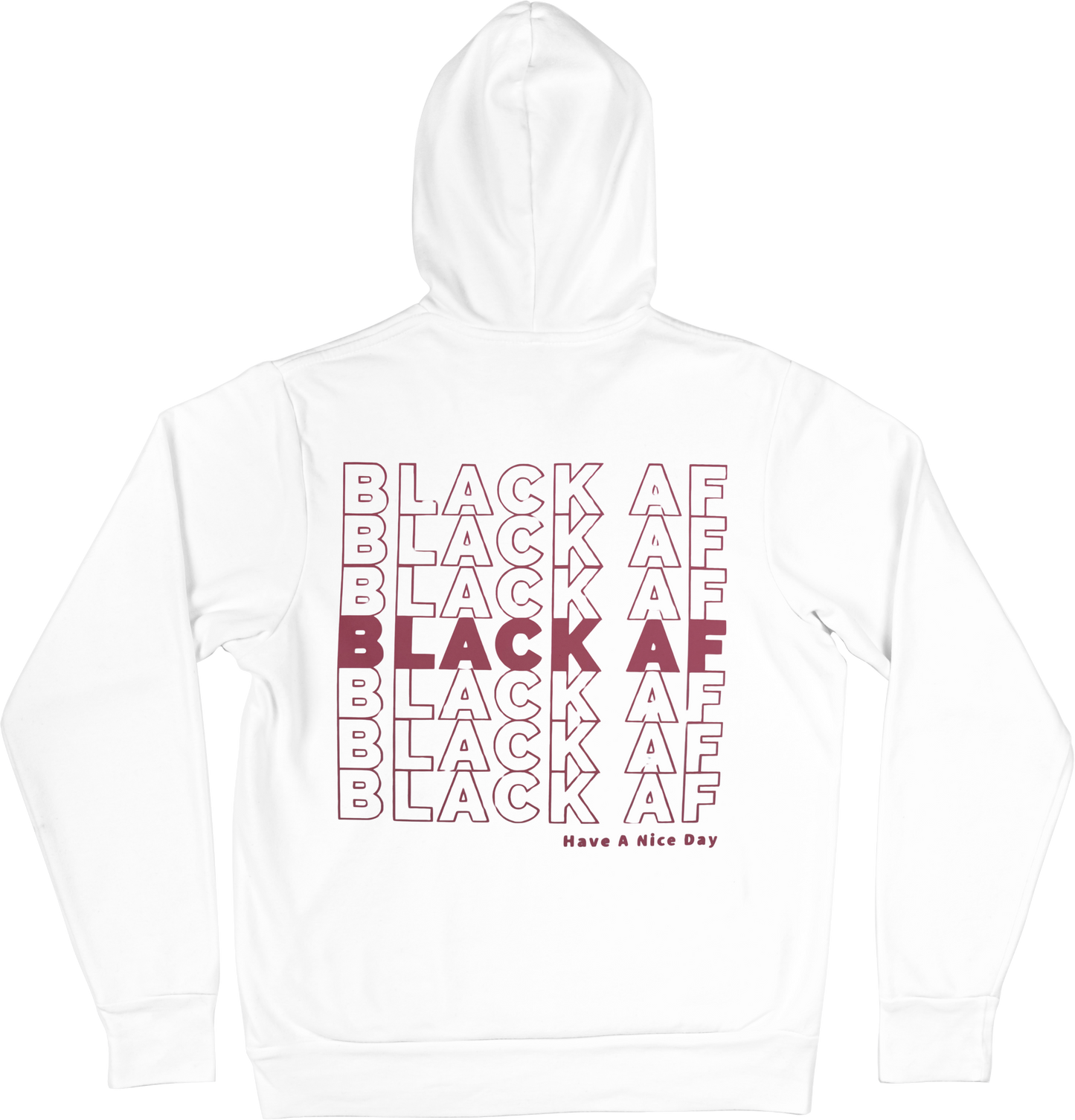 Black aF Long Sleeve Hoodie